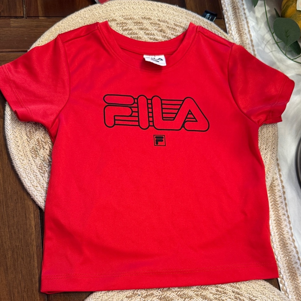 Fila Kids Vibrant Red Tee. New without tag.